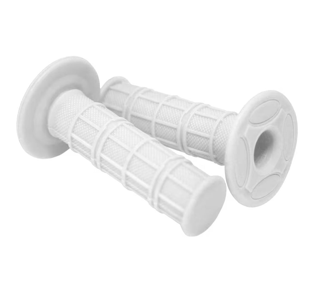 White e-bike grips