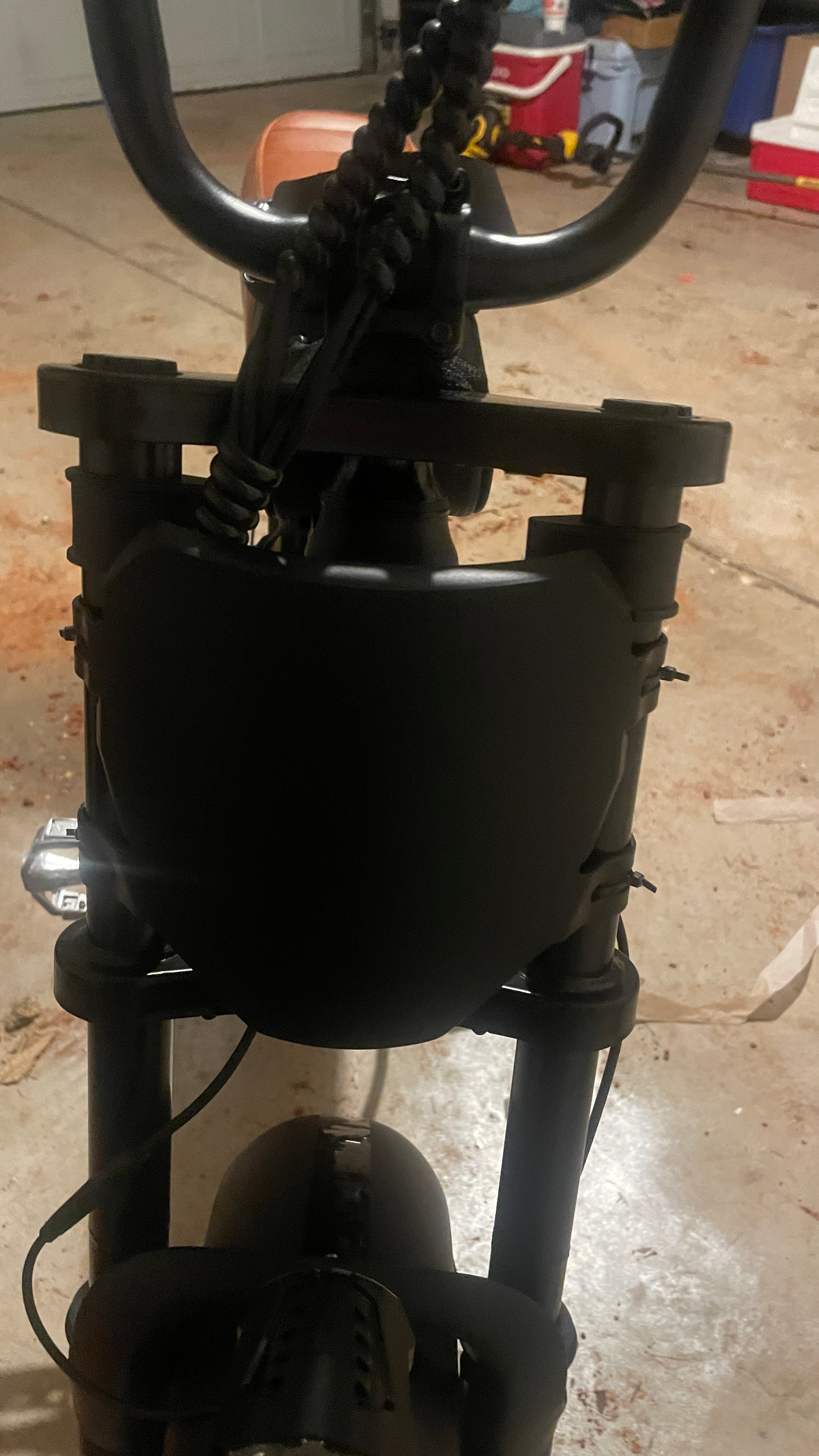 Black e-bike plate