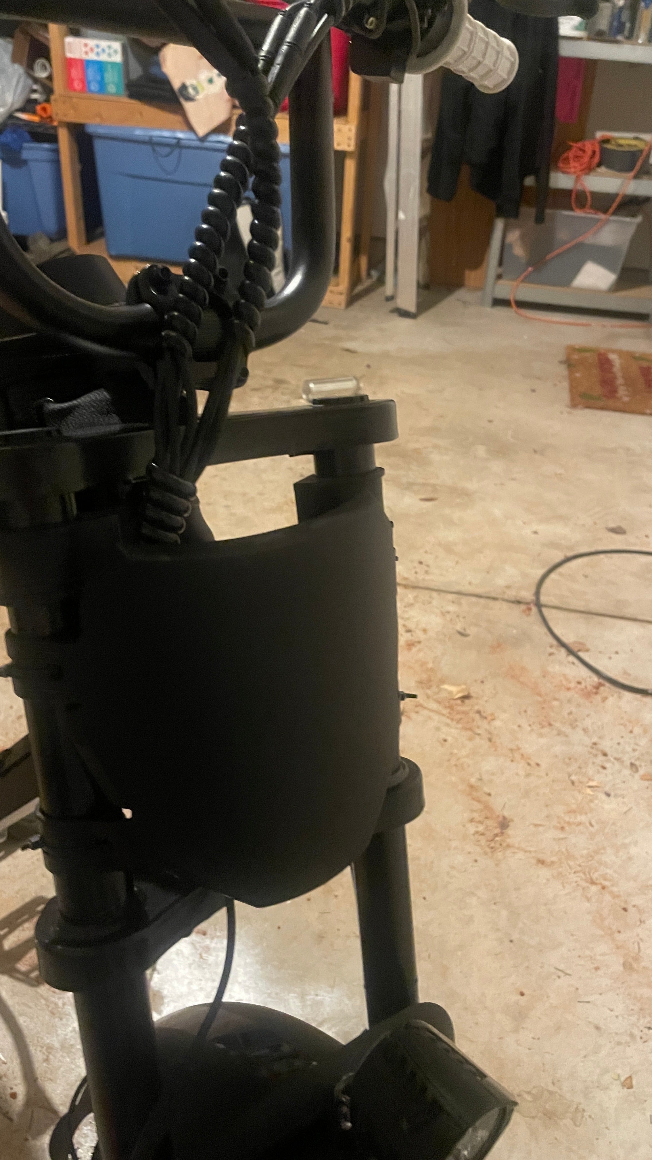 Black e-bike plate