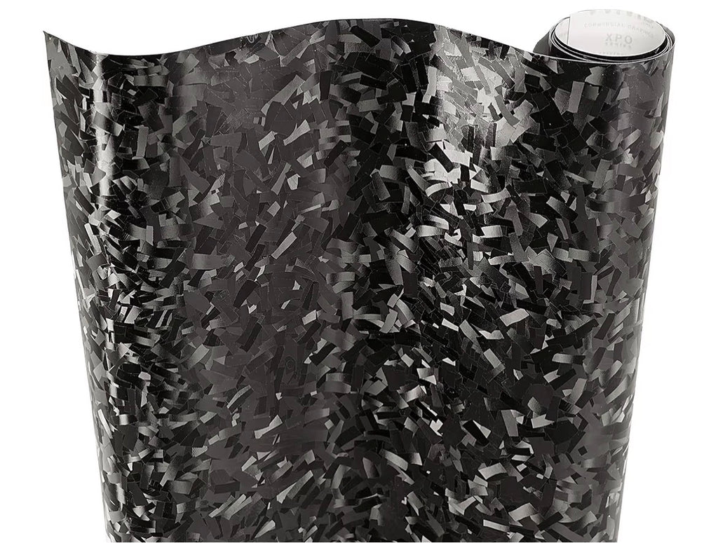 Carbon Vinyl Wrap Roll (1ft x 5ft, Black)
