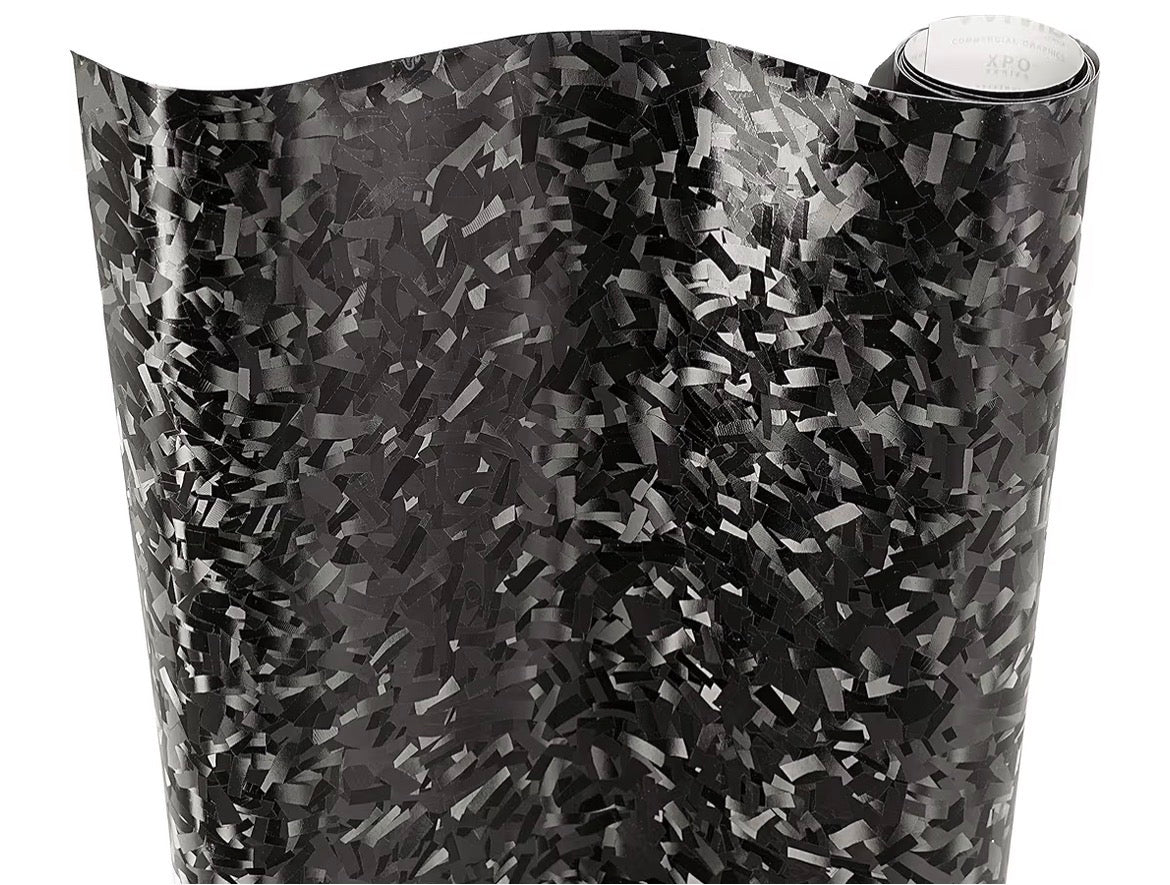 Carbon Vinyl Wrap Roll (1ft x 5ft, Black)