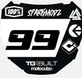 Black 99 odi plate decal
